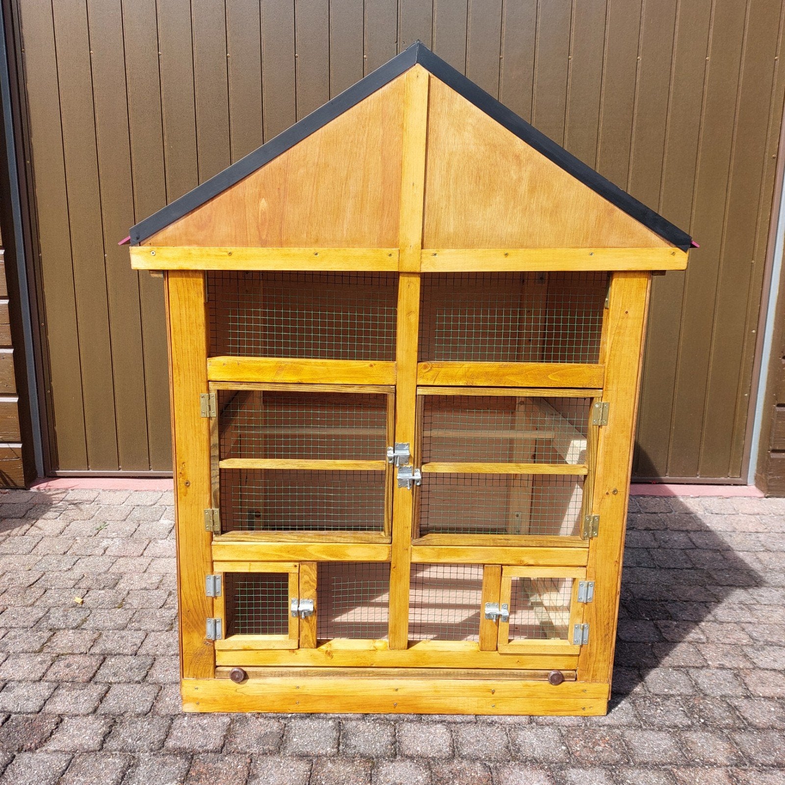 Nieuwe vogelkooi met schof, Enlèvement, Neuf, Bois, Cage à oiseaux