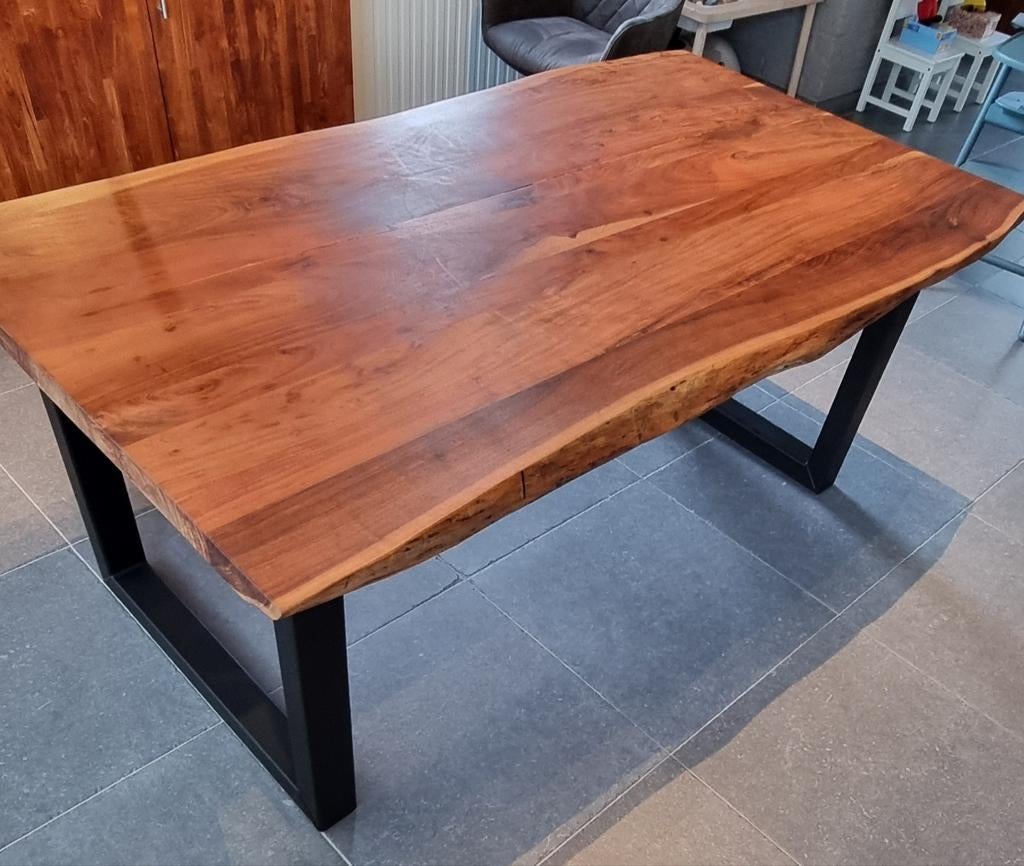 Acacia boomstam tafel, Huis en Inrichting, Tafels | Eettafels, Ophalen