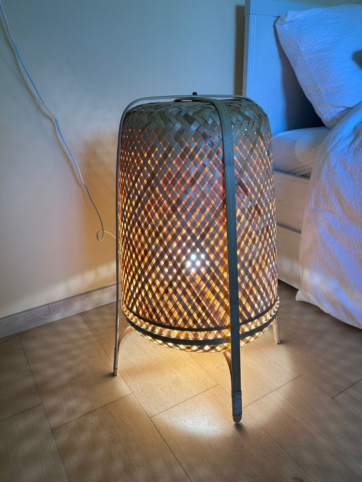 Lamp bamboe, Huis en Inrichting, Lampen | Vloerlampen, Ophalen