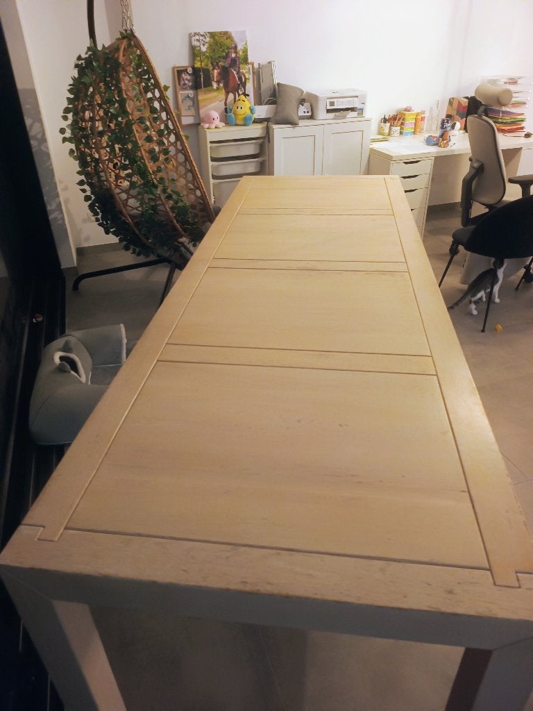 Eettafel, Huis en Inrichting, Tafels | Eettafels, Ophalen, Gebruikt, 200 cm of meer, Vijf personen of meer