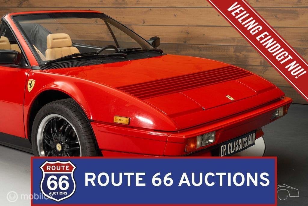 Ferrari Mondial Cabriolet | 1985 | Route 66 Auctions, Autos, Oldtimers & Ancêtres, Achat, Entreprise, Boîte manuelle, Autre carrosserie