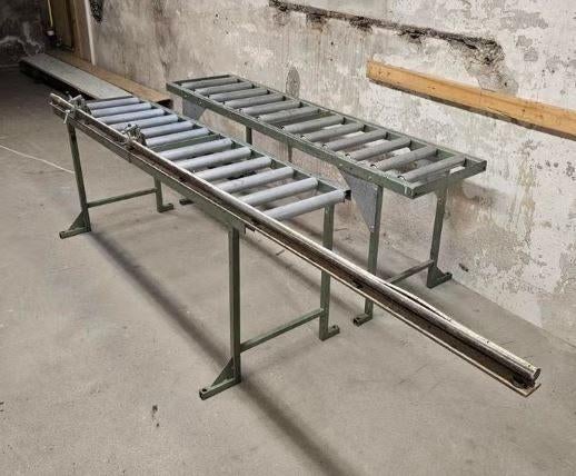 Rollenbaan met aanslag, liniaal en hoogteverstelling, Bricolage & Construction, Outillage | Pièces de machine & Accessoires, Utilisé