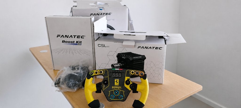 Fanatec CSL DD met boost kit 2 sturen en Clubsport V3 pedals, Computers en Software, Joysticks, Ophalen, Gebruikt, Fanatec