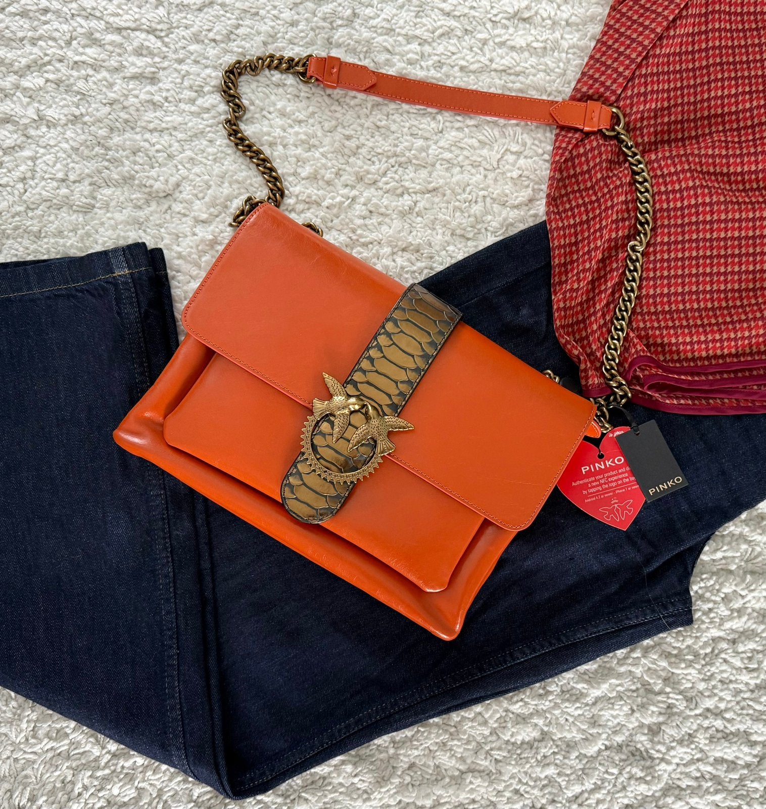 Sac à main Pinko, Enlèvement ou Envoi, Neuf, Brun, Sac à bandoulière