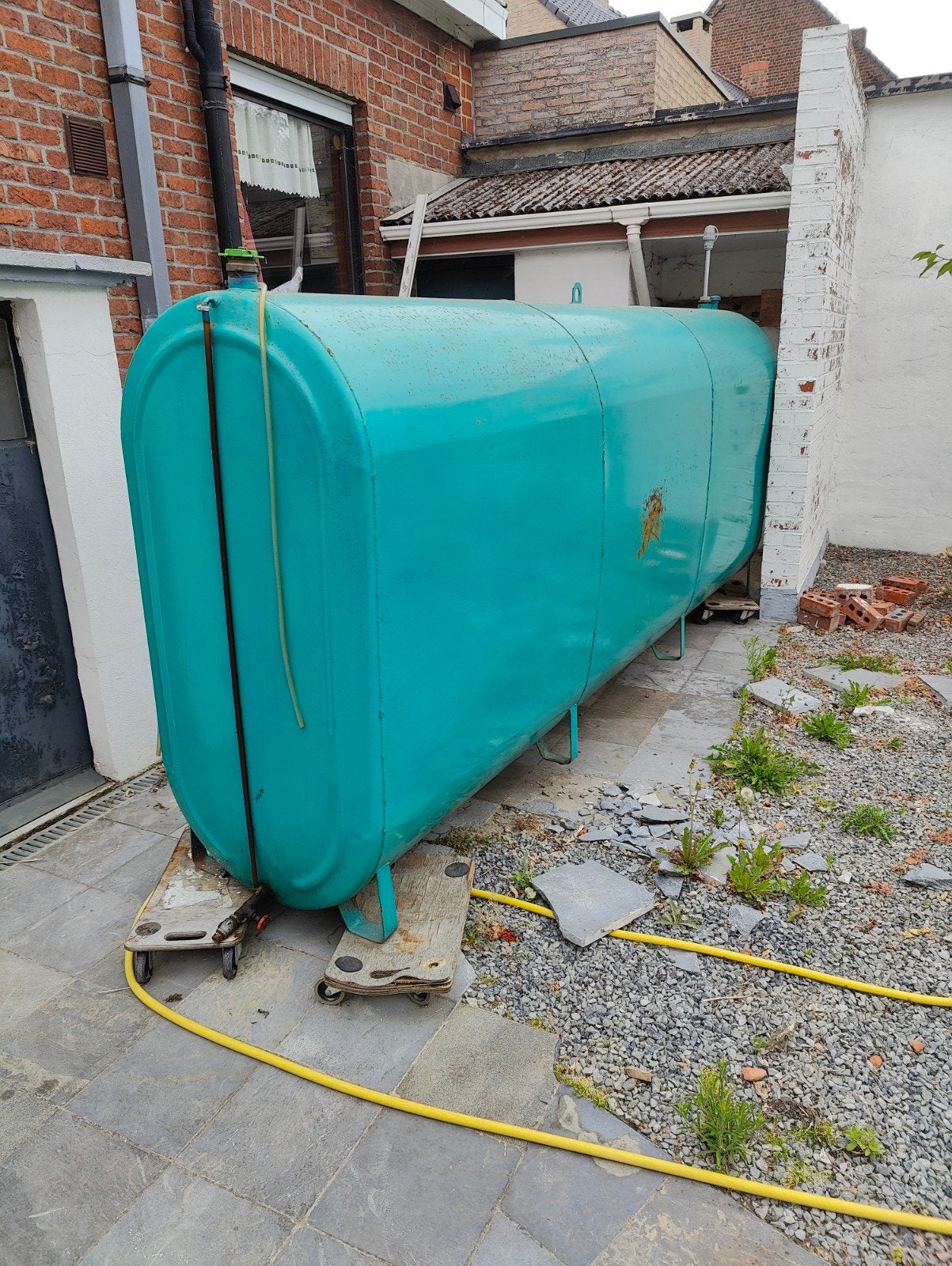 2 mazouttanks 3000L en 1000L, Ophalen, Gebruikt
