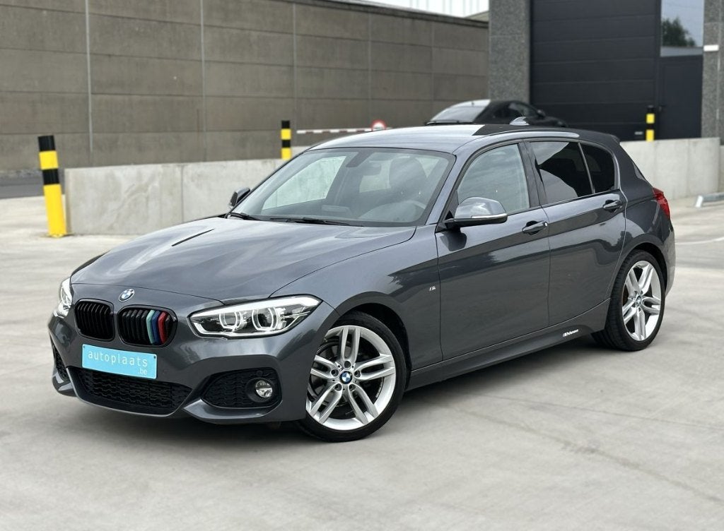 BMW 116i 2017 M Sportpakket 74122km Eerste eigenaar, Argent ou Gris, Achat, Euro 6, Entreprise