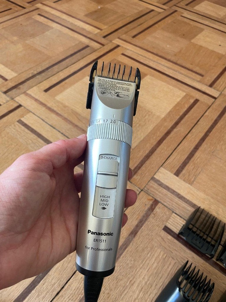 Tondeuse Panasonic ER1511 professionnelle + accessoires, Enlèvement ou Envoi, Comme neuf, Rasage ou Épilation