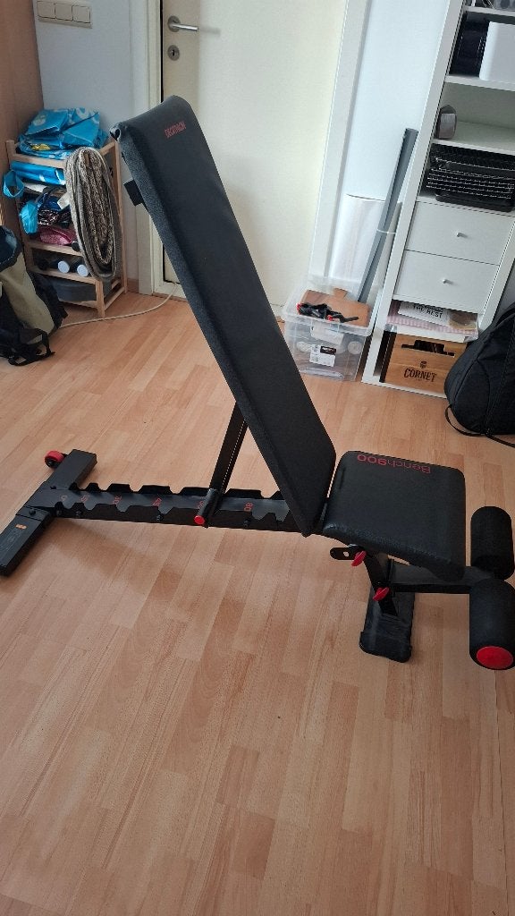verstelbare halterbank, Sport en Fitness, Ophalen, Gebruikt, Armen, Fitnessbank