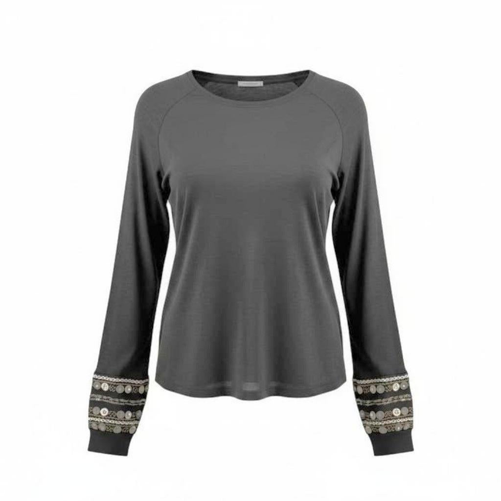 Top à manches longues H&M taille 38, Enlèvement ou Envoi, Comme neuf, Manches longues, Noir