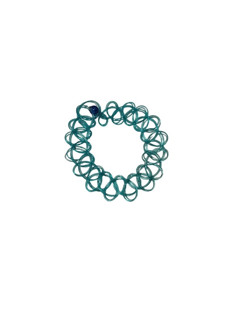 Bracelet élastique turquoise, Bijoux, Sacs & Beauté, Bracelets, Enlèvement, Utilisé, Bleu, Élastique