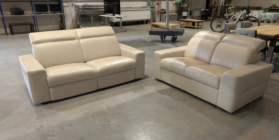 Canapés - fauteuils cuir château d’Ax, Beige, Enlèvement, Cuir, Moderne