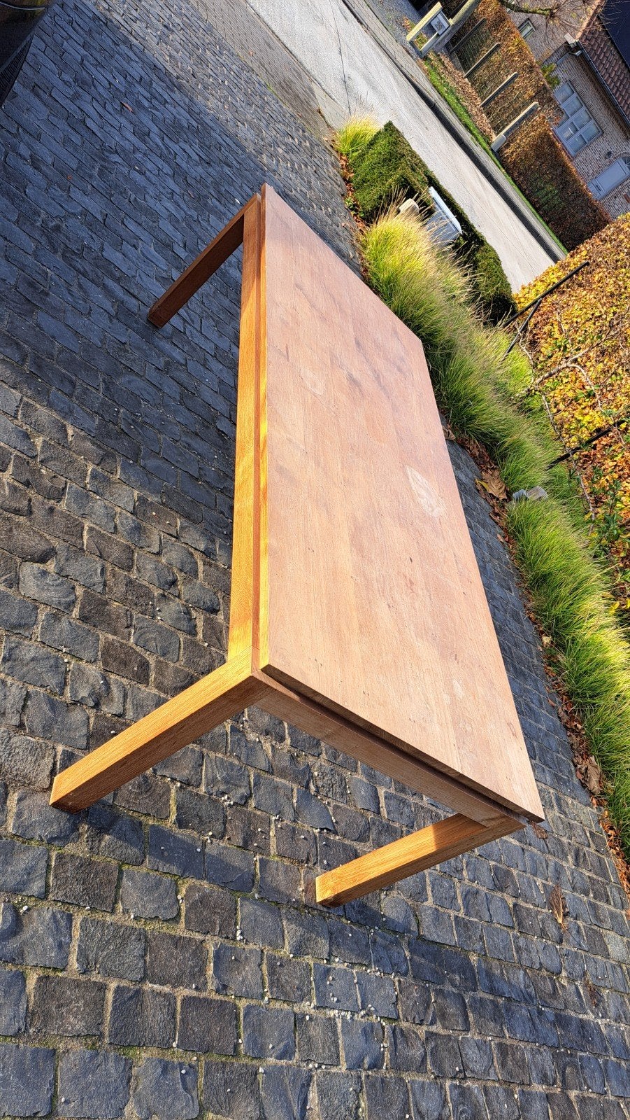 Table en teck 240 cm x 100 cm., Enlèvement