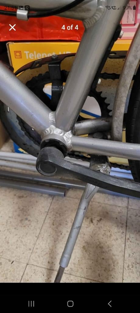 Bikkel damesfiets, lage instap frame M, Fietsen en Brommers, Ophalen, Gebruikt, (Extra) lage instap