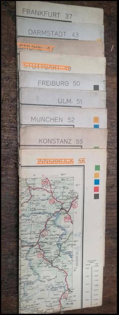 Carte topographique militaire US Américaine WW2, Envoi, Autres, Autres types