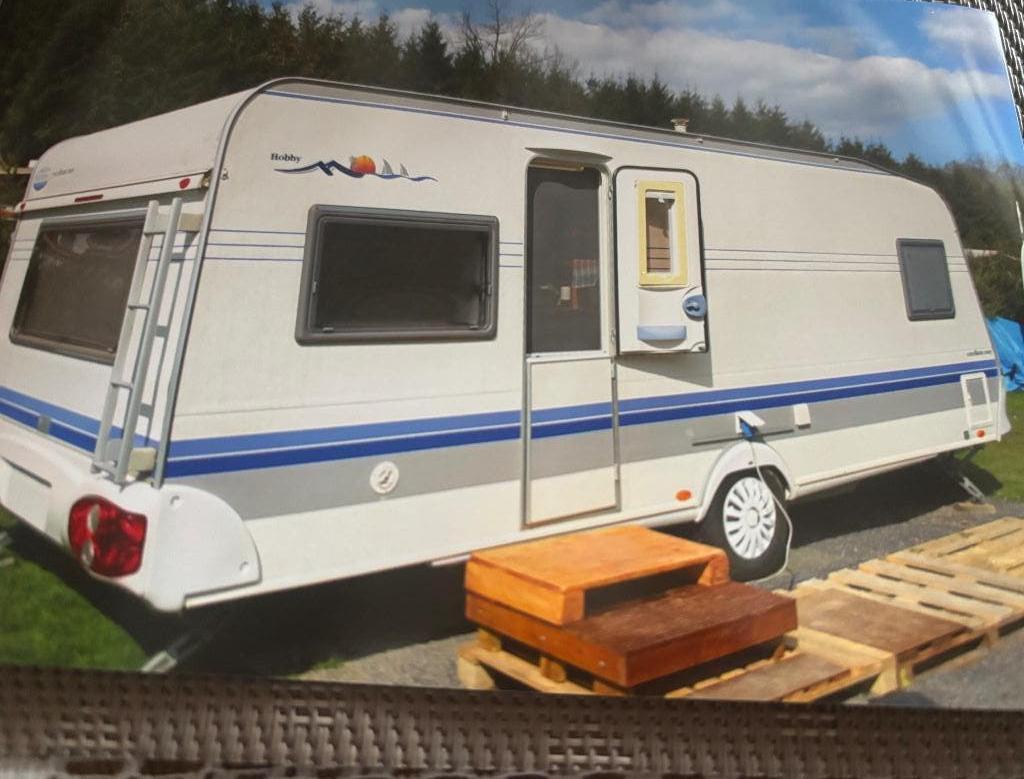 Caravan, Rondzit, Hobby, Koelkast, Frans bed