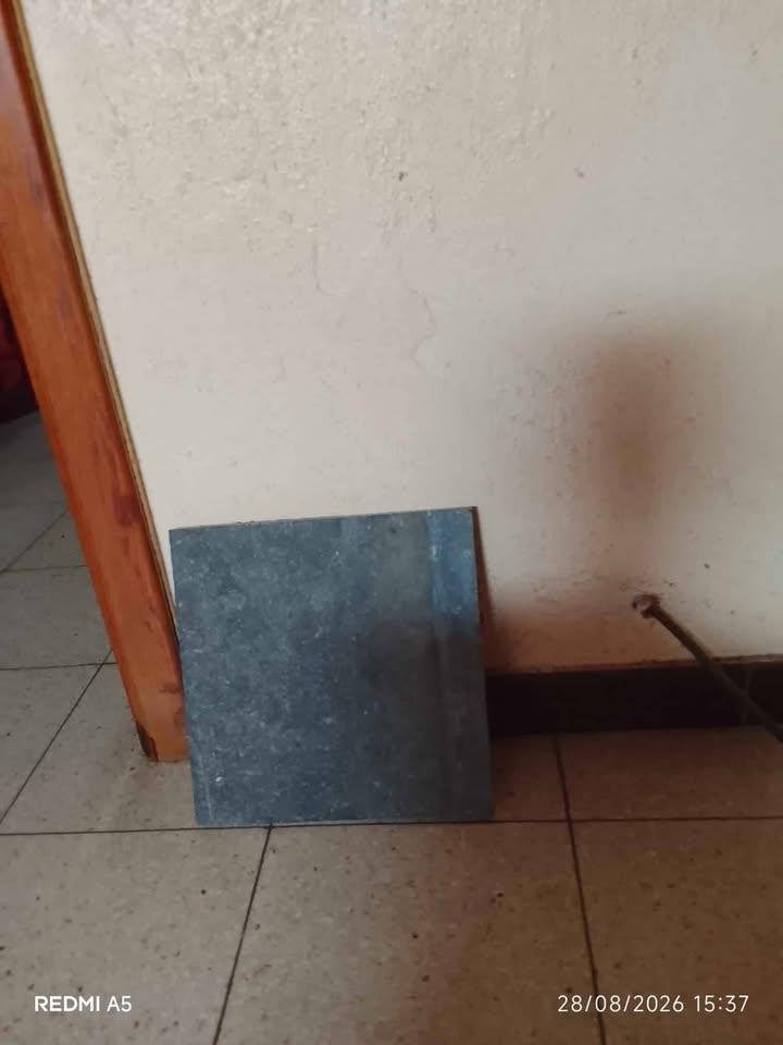 Te koop — 47 Belgische blauwe stenen platen, Tuin en Terras, Overige Tuin en Terras, Ophalen, Zo goed als nieuw