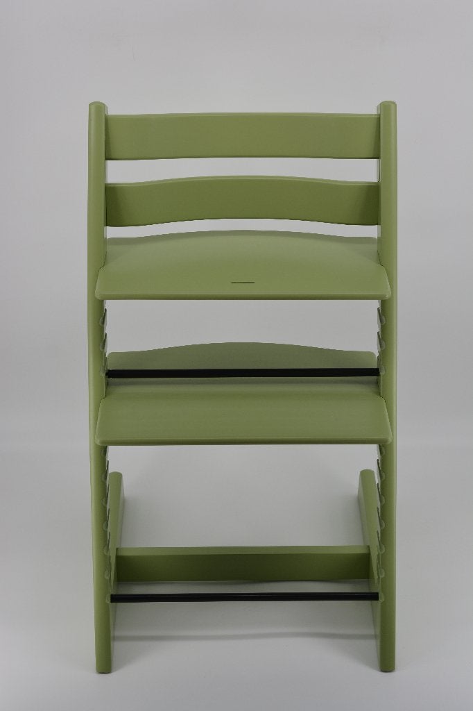 Stokke Tripp Trapp Moss Green — Tripp Trapp remis à neuf, Envoi, Comme neuf, Chaise évolutive, Coulissant
