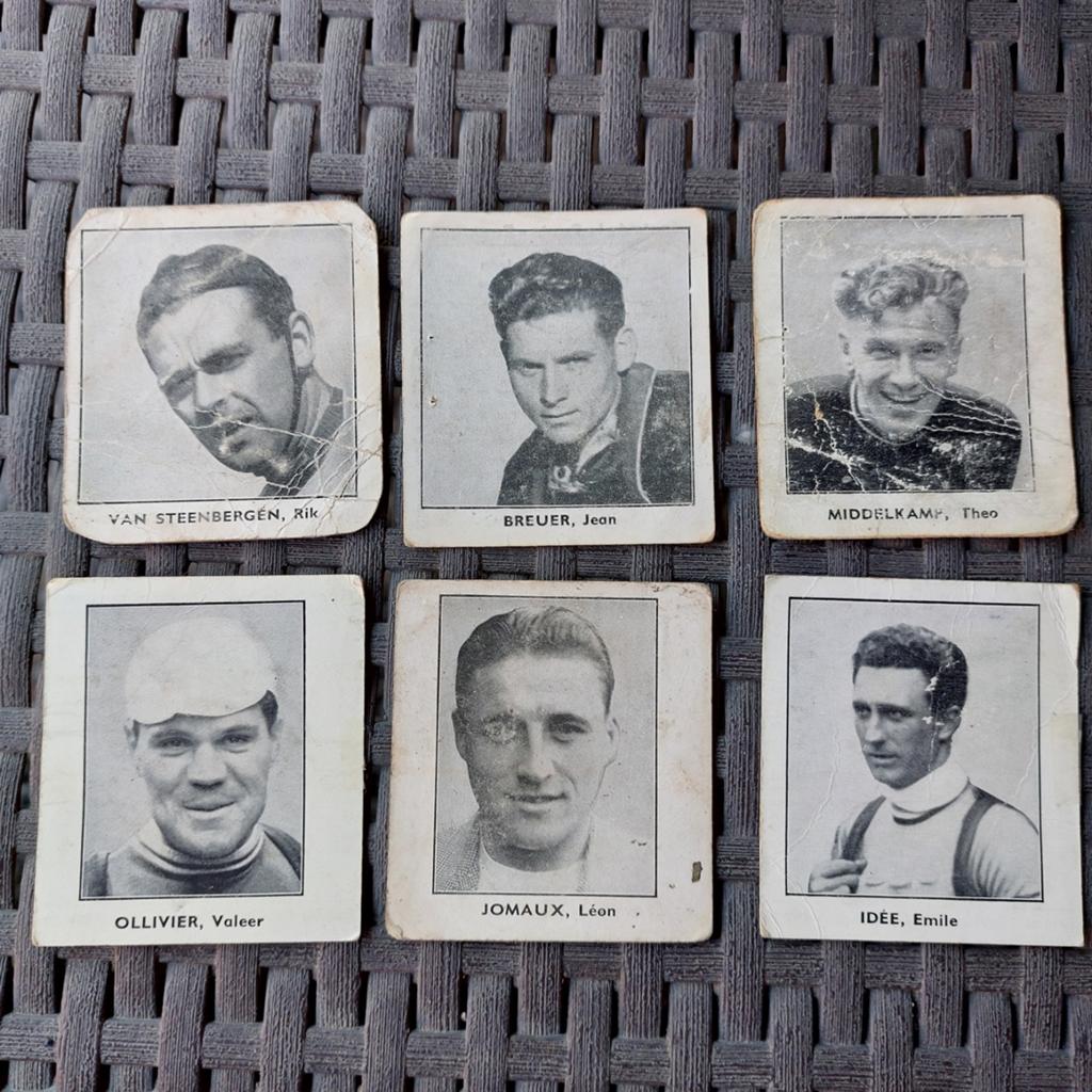 6 oude prentjes wielrenners (Baanreuzen), Enlèvement ou Envoi
