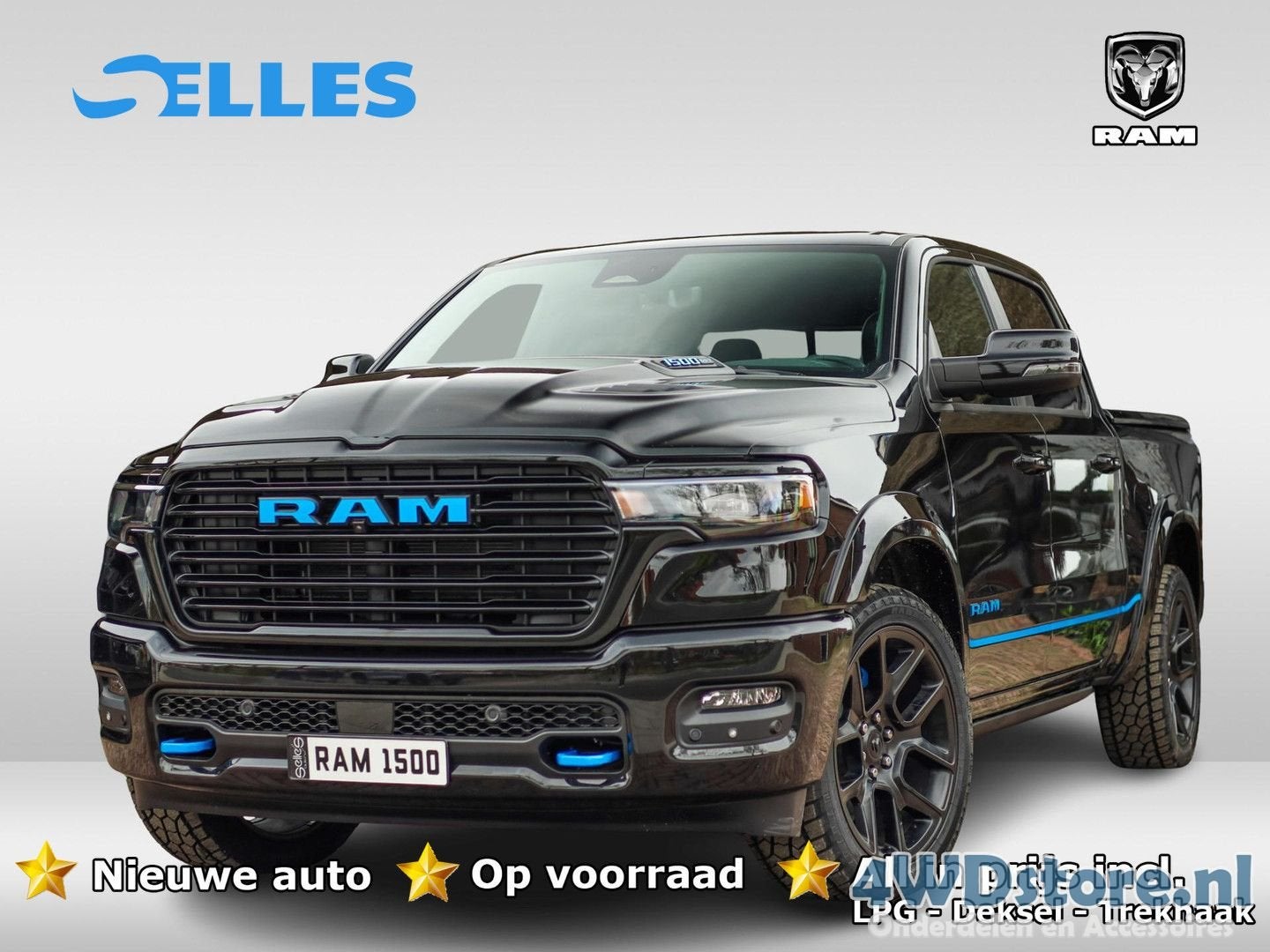 Dodge Ram 1500 2025 3.0L HURRICANE LARAMIE Night Premium | B, Capteur de stationnement, Achat, Carnet d'entretien, Automatique