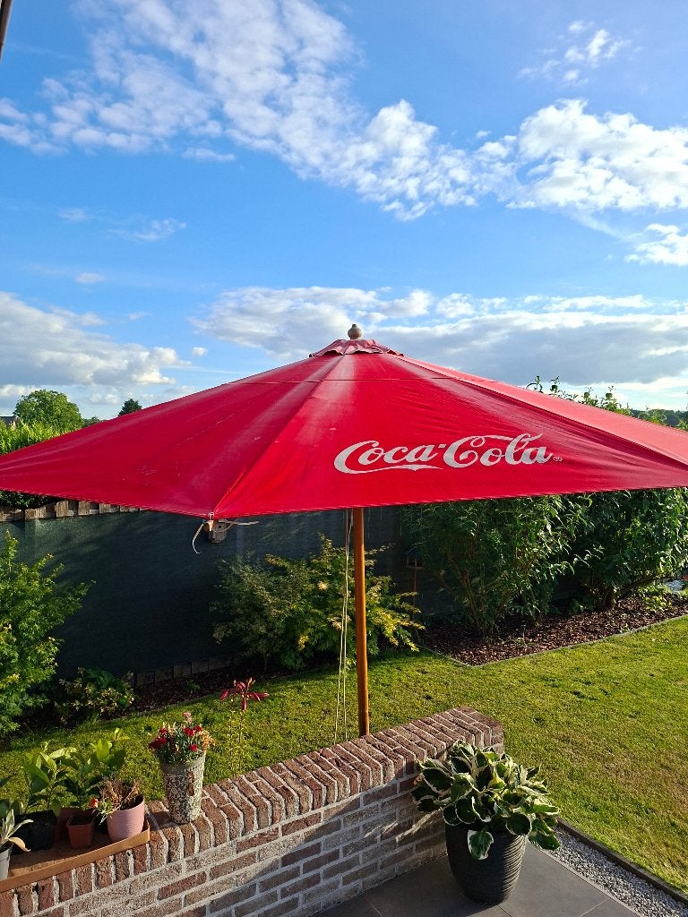 Parasol Coca-Cola 4m, Enlèvement, Utilisé, 3 à 4 mètres, Étanche