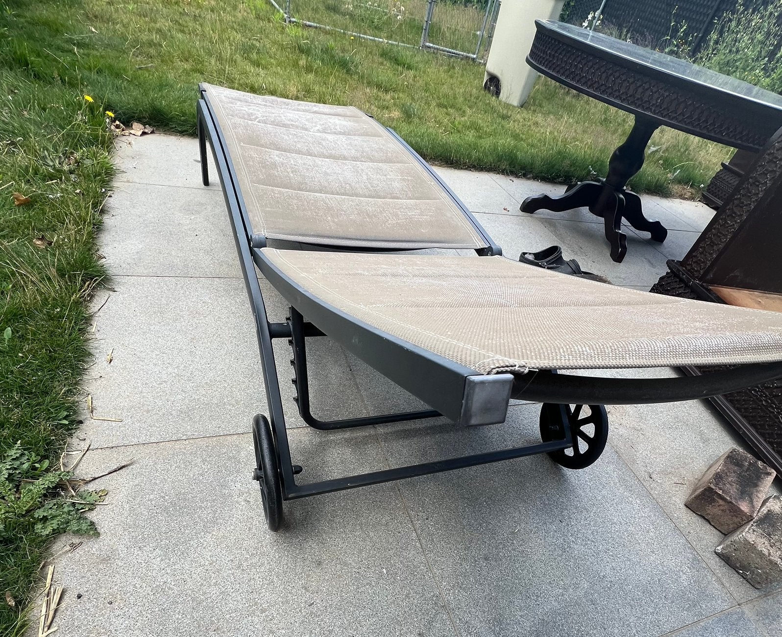 Gratis ligbed, Tuin en Terras, Ophalen, Gebruikt
