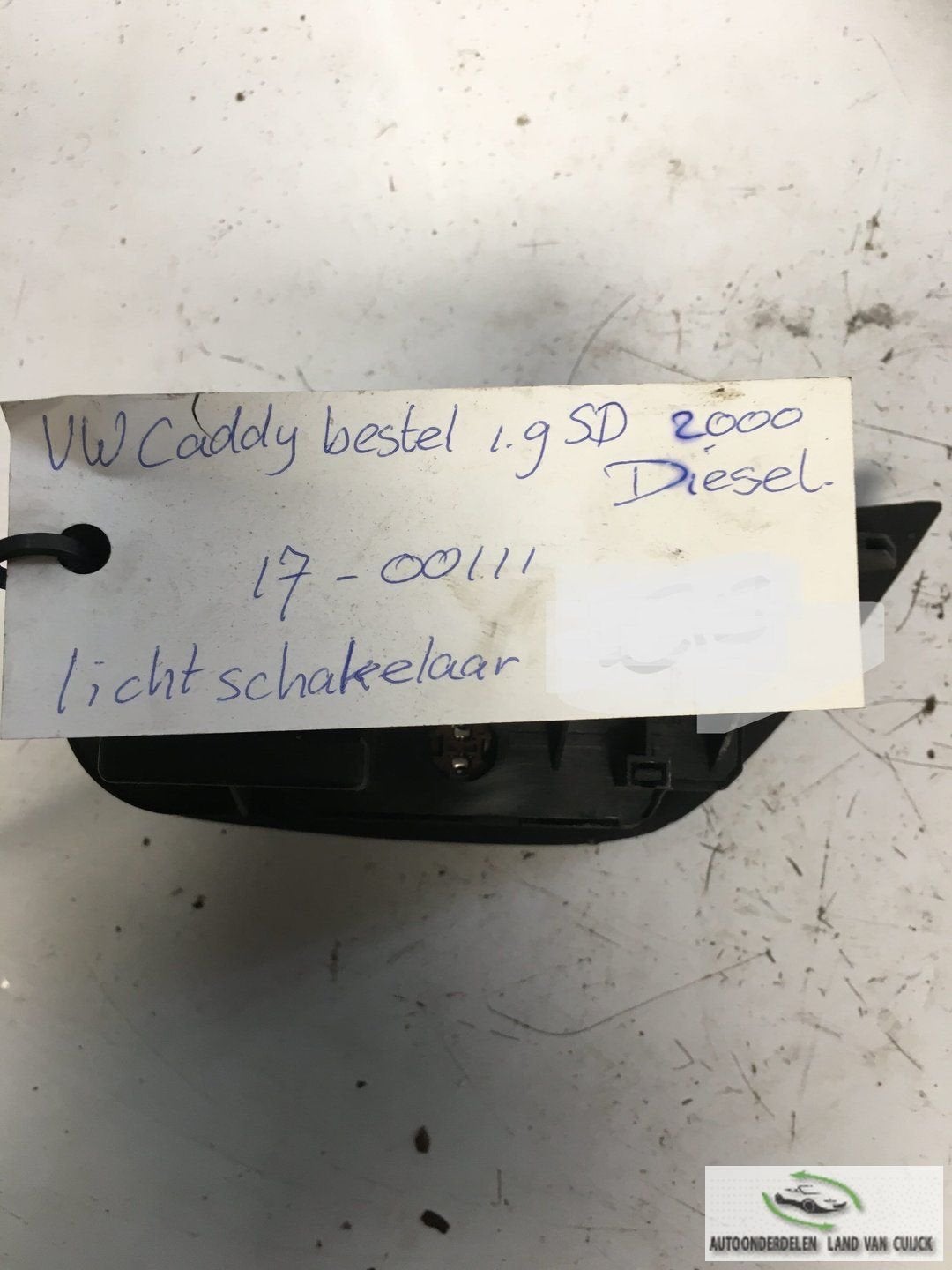 Vw Caddy 1.9sd 2000 Lichtschakelaar, Gebruikt, -, -, Ophalen of Verzenden
