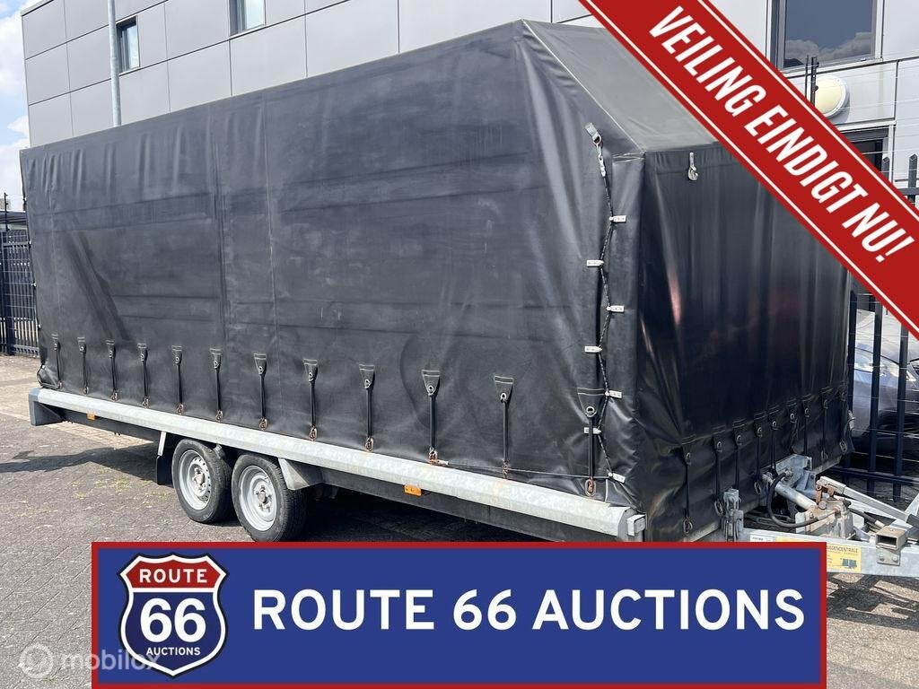 Hapert H 3000 platform trailer | 2006 | Route 66 Auctions, Auto's, Overige Auto's, Gebruikt, Zwart, Bedrijf, Handgeschakeld