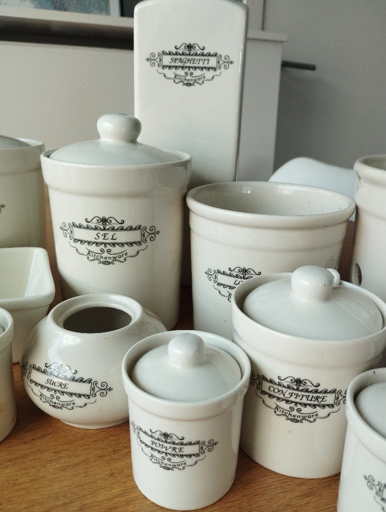 Allerlei voorraadpotten, Maison & Meubles, Cuisine | Ustensiles de cuisine, Beige, Pot de stockage, Enlèvement, Utilisé