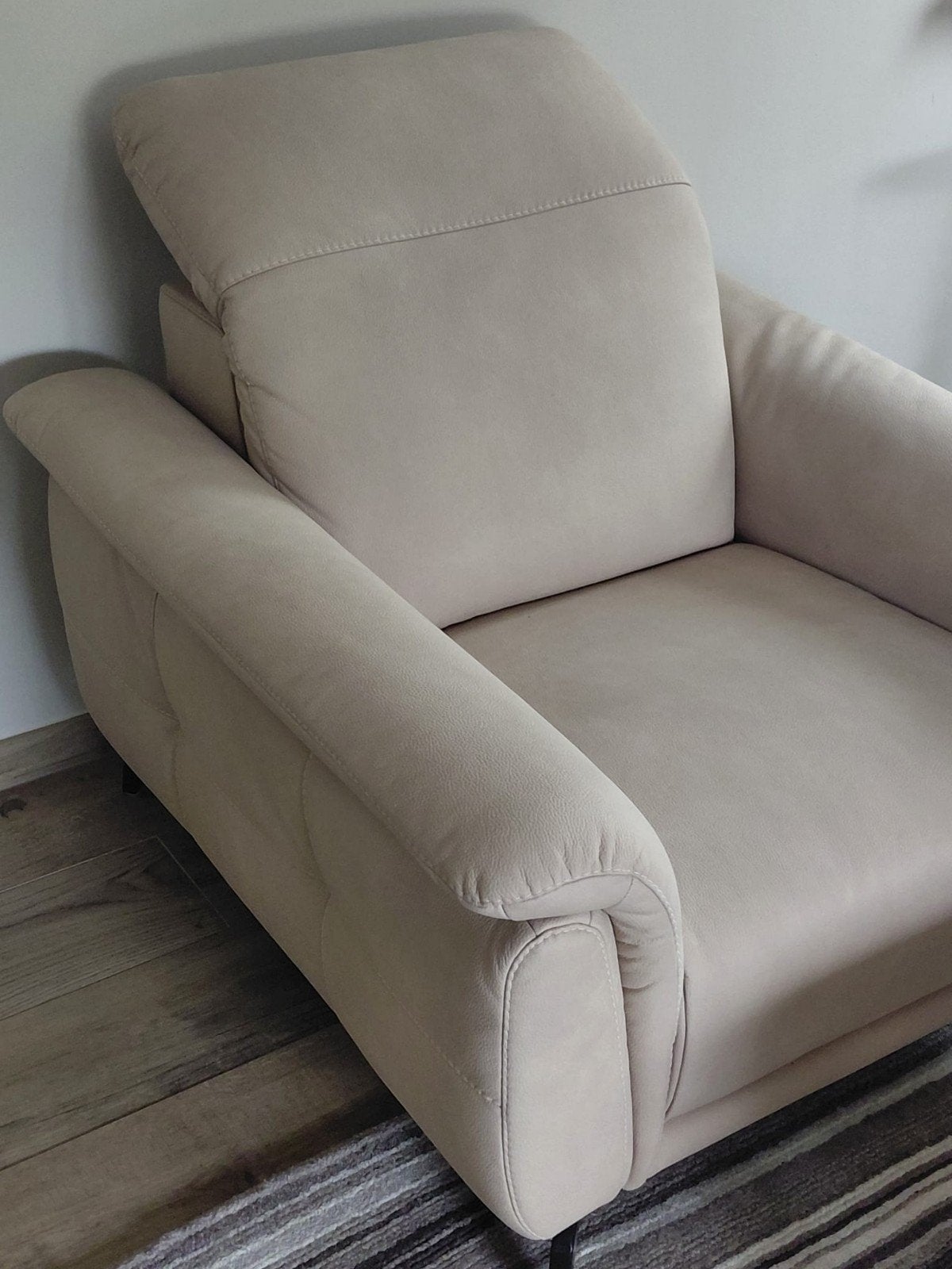 Beige eenpersoonszetel, Ophalen, Kunststof, Eenpersoons, 75 tot 100 cm