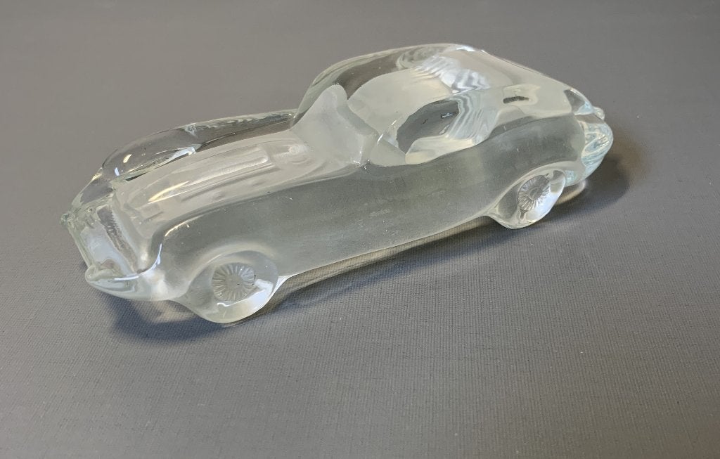 Miniatuur auto sportmodel in helder en mat glas, Verzamelen, Ophalen of Verzenden, Zo goed als nieuw, Overige typen
