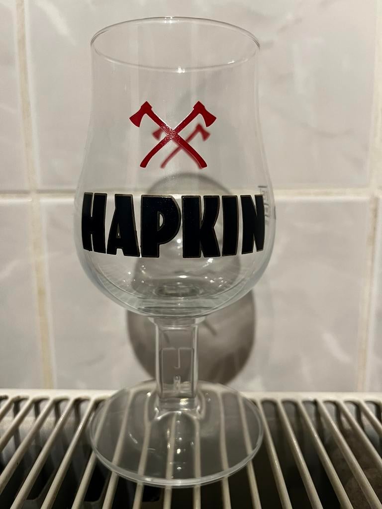 Bierglas Hapkin 0,15L, Verzamelen, Biermerken, Ophalen of Verzenden, Zo goed als nieuw