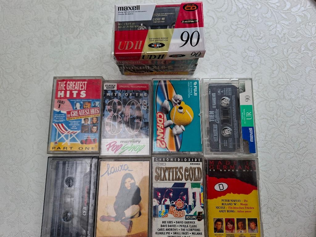 Cassetten jaren 60,70,80 10 euro per stuk. Z. Beschrijving, Cd's en Dvd's, Cassettebandjes, 2 t/m 25 bandjes, Ophalen of Verzenden