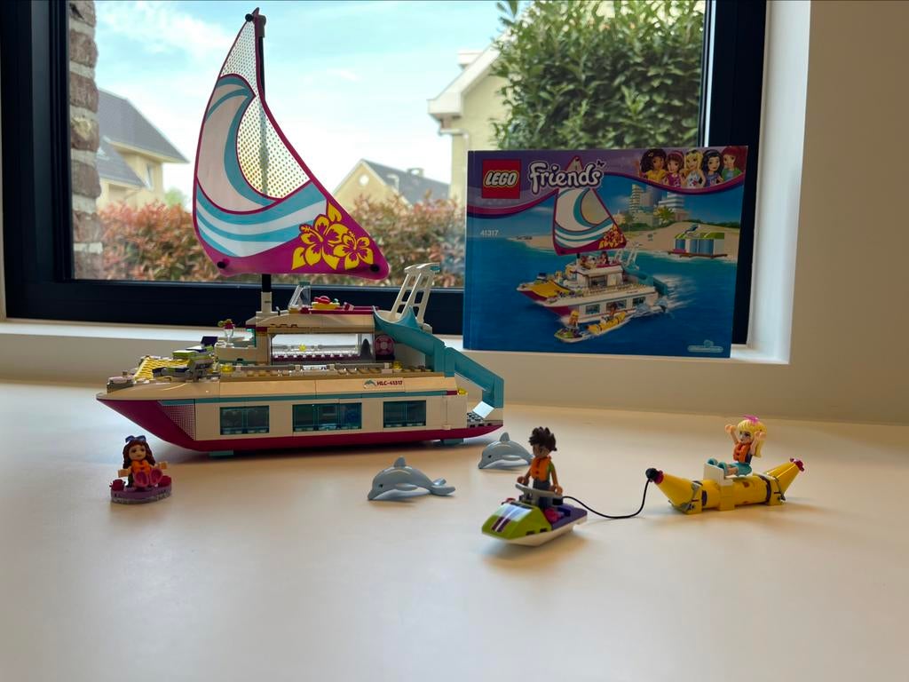 Lego Friends catamaran 41317, Kinderen en Baby's, Speelgoed | Duplo en Lego, Ophalen of Verzenden, Zo goed als nieuw, Complete set