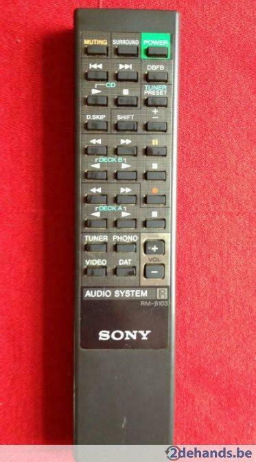 Afstandsbediening sony RM s103, Enlèvement ou Envoi, Utilisé