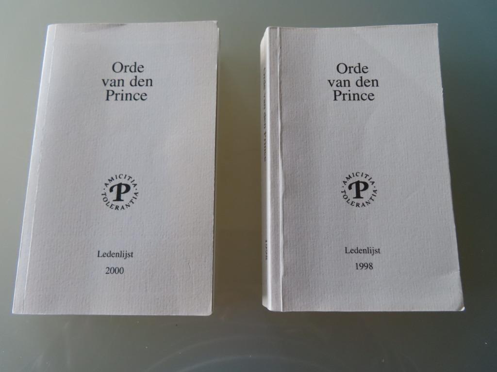Orde van den Pince – Ledenlijst 1998 & 2000 (per lot of stuk, Amicitia Tolerantia, Enlèvement ou Envoi, Comme neuf, 15e et 16e siècles