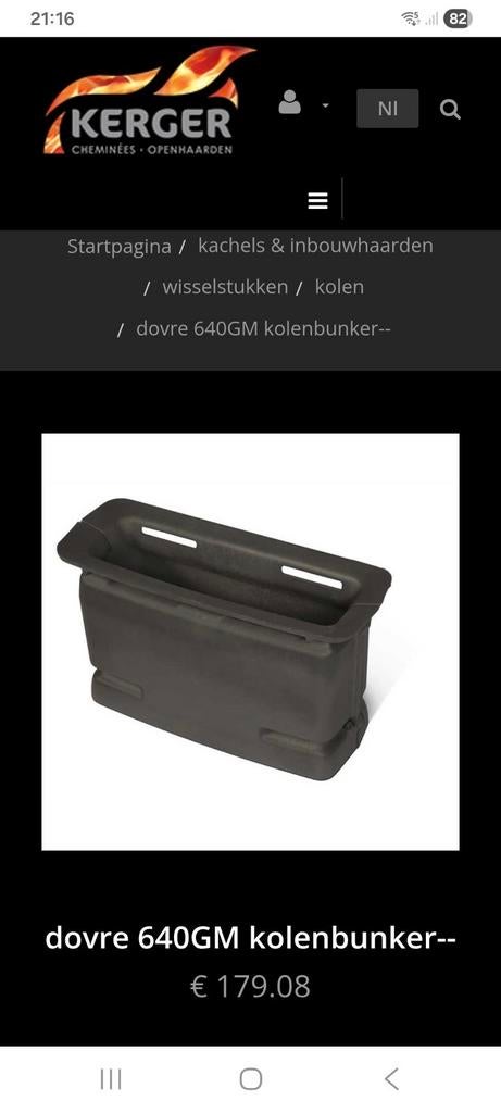 Dovre 640 GM kolenbunker NIEUW + 50 kilo kolen (20/30), Ophalen, Overige brandstoffen, Nieuw, Vrijstaand