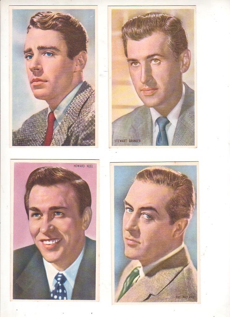 Oude Filmsterren / Kwatta / Mannen / 7 stuks, Verzamelen, Verzenden, Zo goed als nieuw, Film, Foto of Kaart