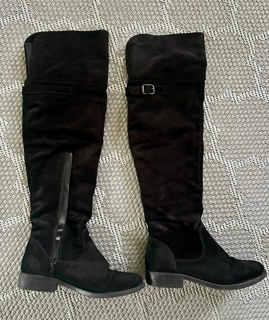 Tamaris Overknee laarzen - black, Kleding | Dames, Zwart, Lage of Enkellaarzen, Gedragen, Ophalen