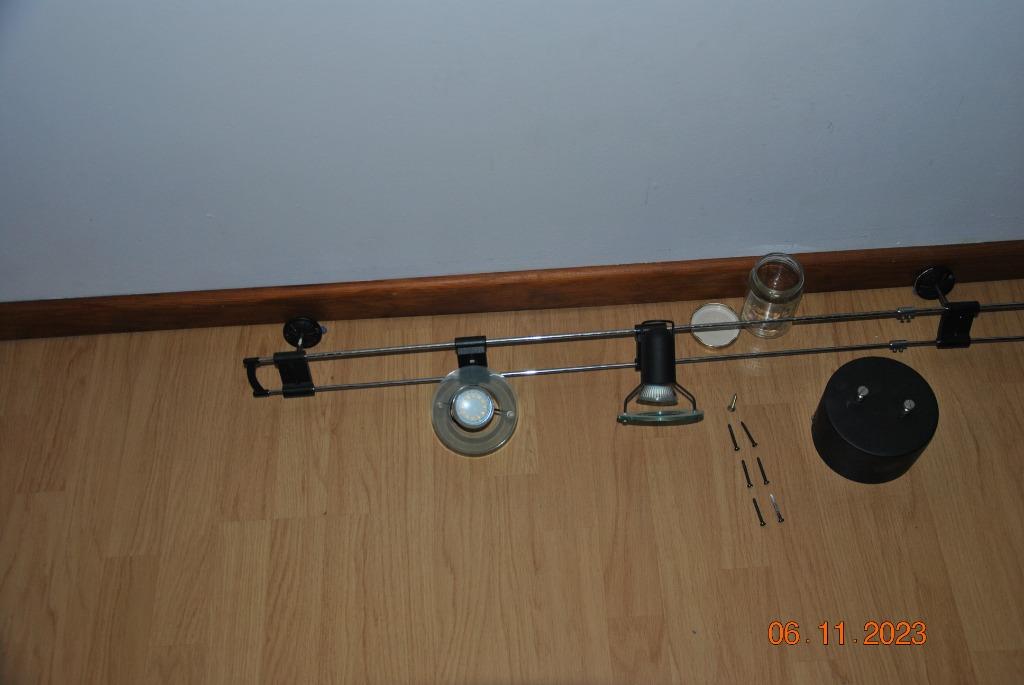 LICHTARMATUUR plafond, laagspanning, halogeenlampjes, Huis en Inrichting, Ophalen, Gebruikt, Metaal, Modern