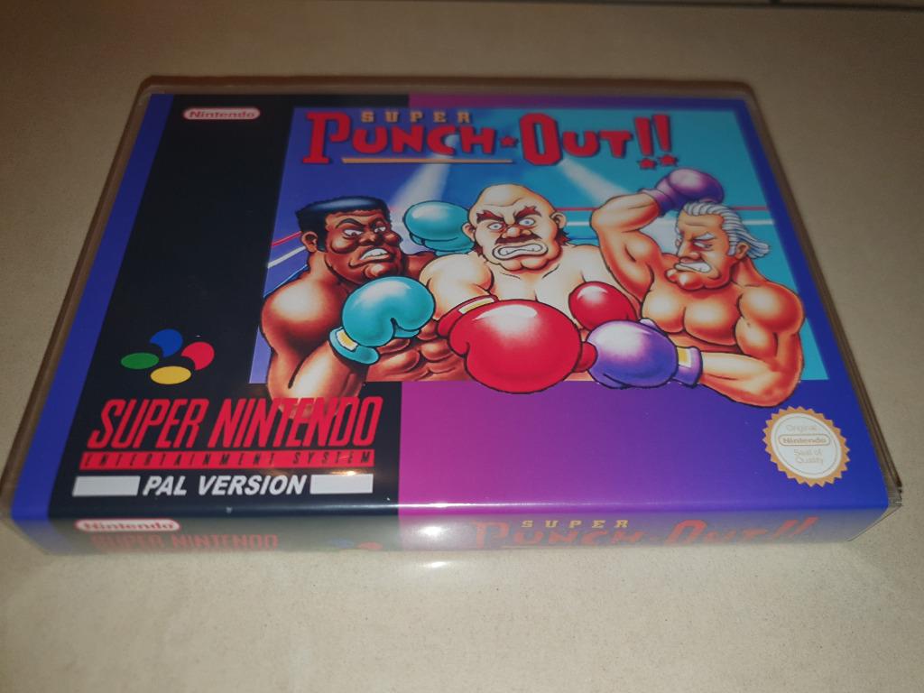 Super Punch Out SNES Game Case, Envoi, Comme neuf
