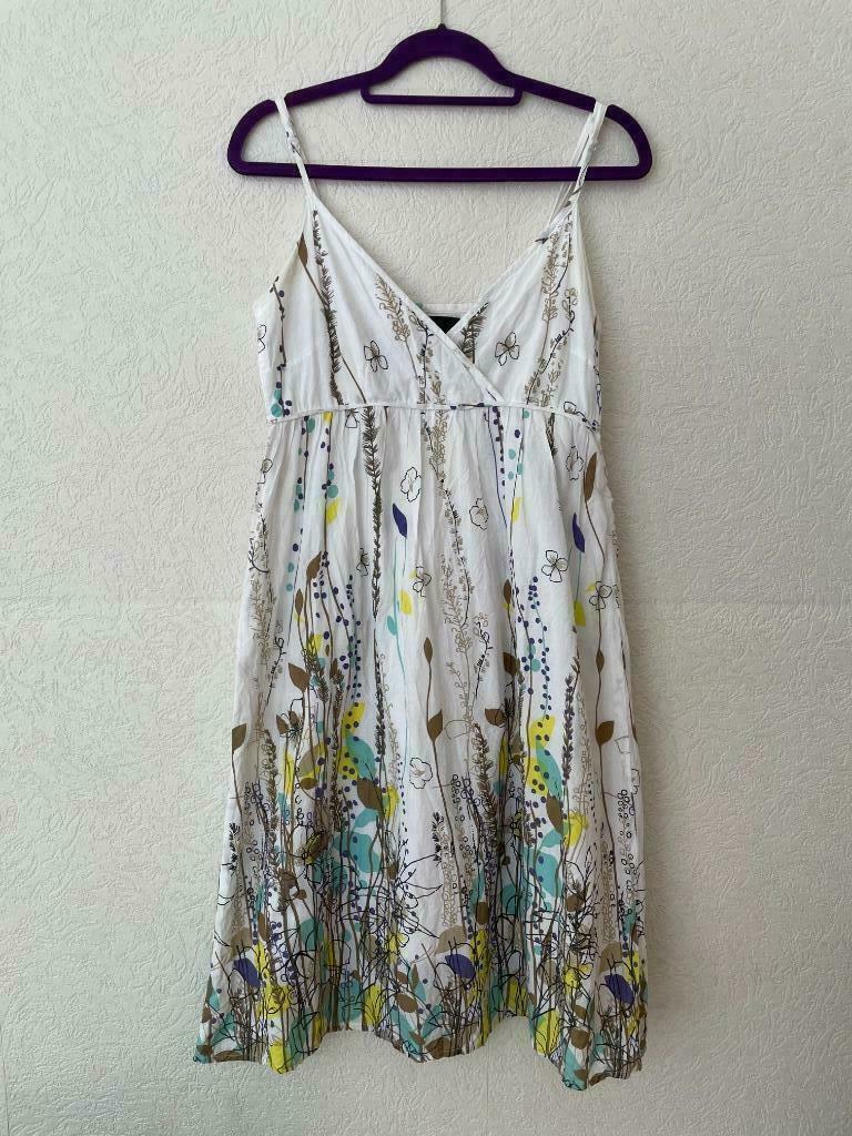witte jurk met bloemen, Overige kleuren, Vero Moda, Ophalen of Verzenden, Knielengte