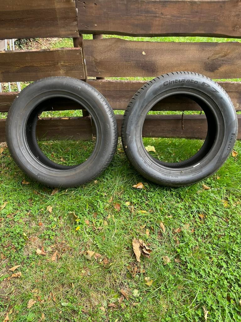 2 pneus été Pirelli 225/55R17-97W, Ophalen, Gebruikt, 17 inch, Band(en)