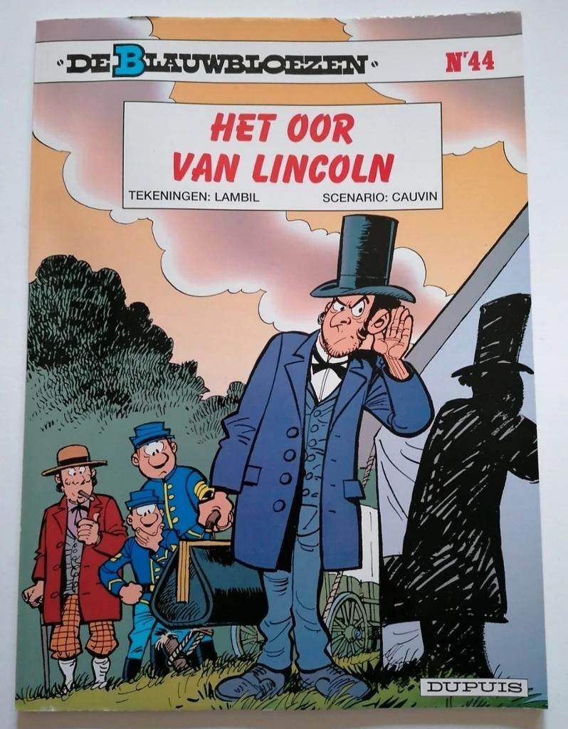 Lambil - Het oor van Lincoln - De Blauwbloezen, Boeken, Stripverhalen, Ophalen of Verzenden, Nieuw, Lambil; R. Cauvin