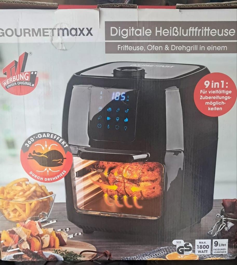 Digitale Airfryer 
Friteuse, grill en oven in één apparaat, Enlèvement, Friteuse à air