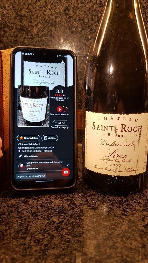 Chateau Saint-Roch Brunel  Confidentielle lirac rouge 2005, Neuf, Pleine, Enlèvement, Vin rouge
