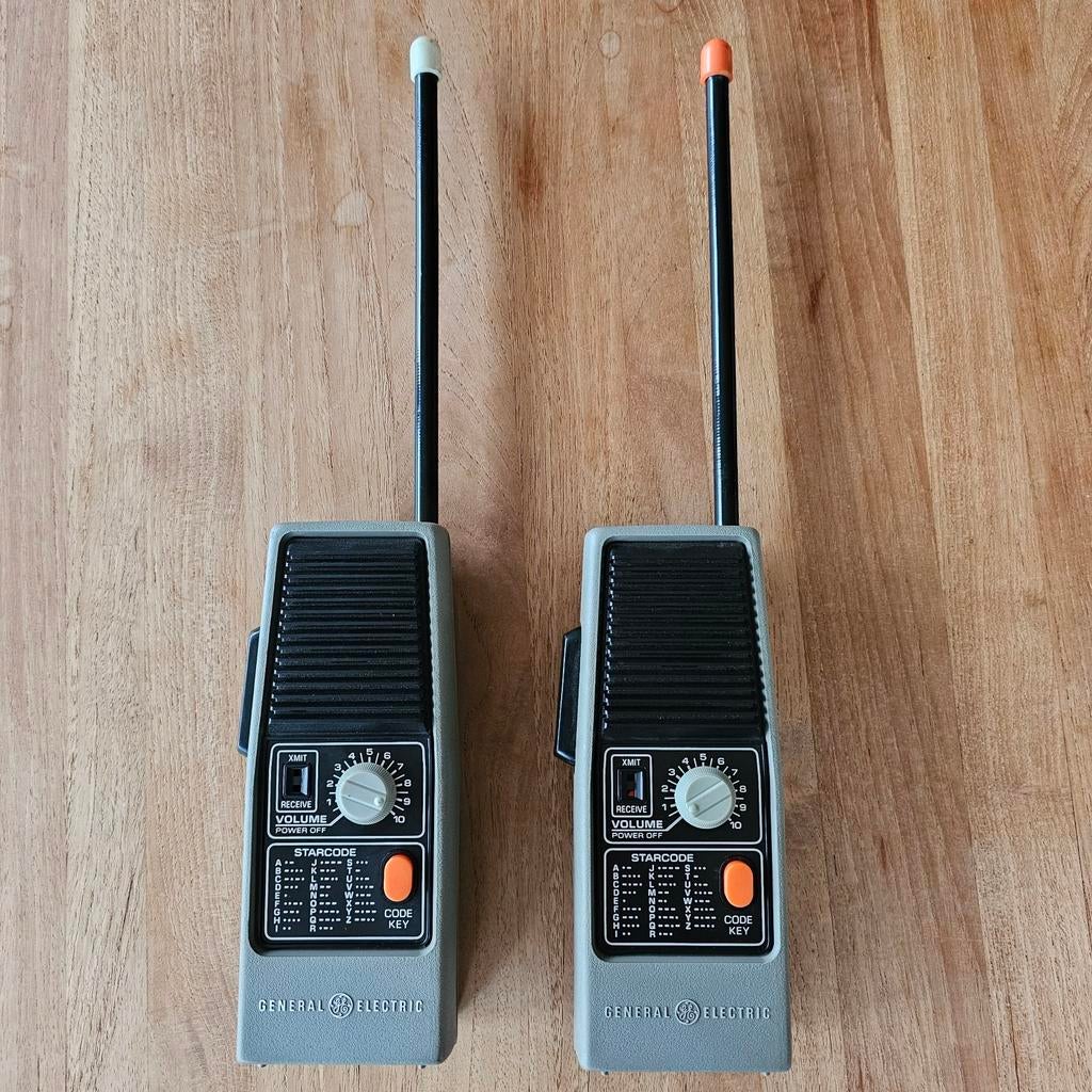 Vintage 70s-80s General Electric Walkie talkies, Telecommunicatie, Ophalen of Verzenden, Zo goed als nieuw