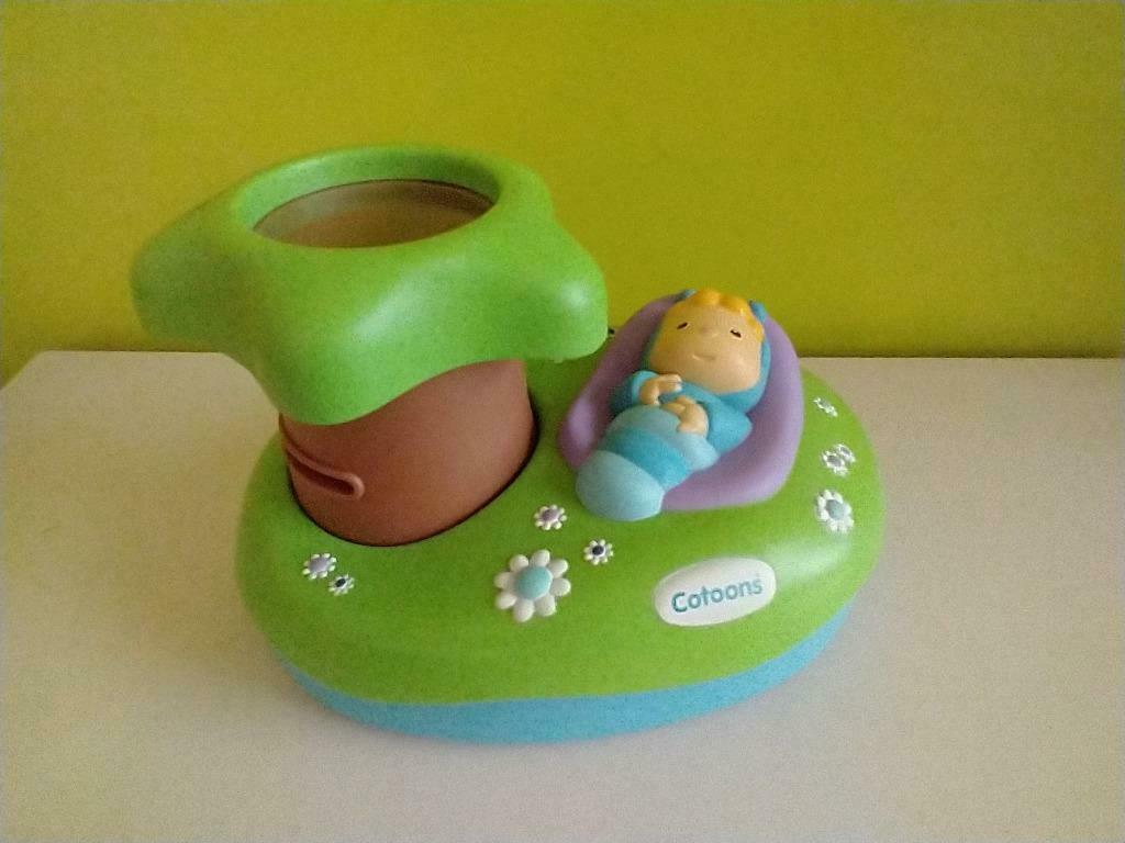 Cotoons night licht projector 2, Kinderen en Baby's, Ophalen of Verzenden, Gebruikt, Lamp