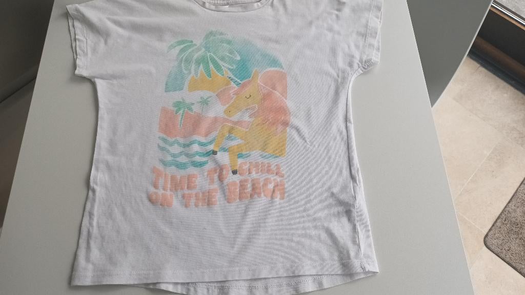 T-shirt - Maat 134, Gebruikt, C&A, Meisje, Ophalen of Verzenden