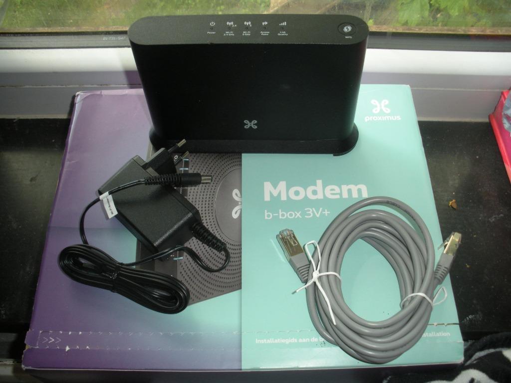 Kit Complets PROXIMUS WiFi Booster Son Modem b-box3V+ Neufs, Computers en Software, Ophalen of Verzenden, Zo goed als nieuw, PROXIMUS