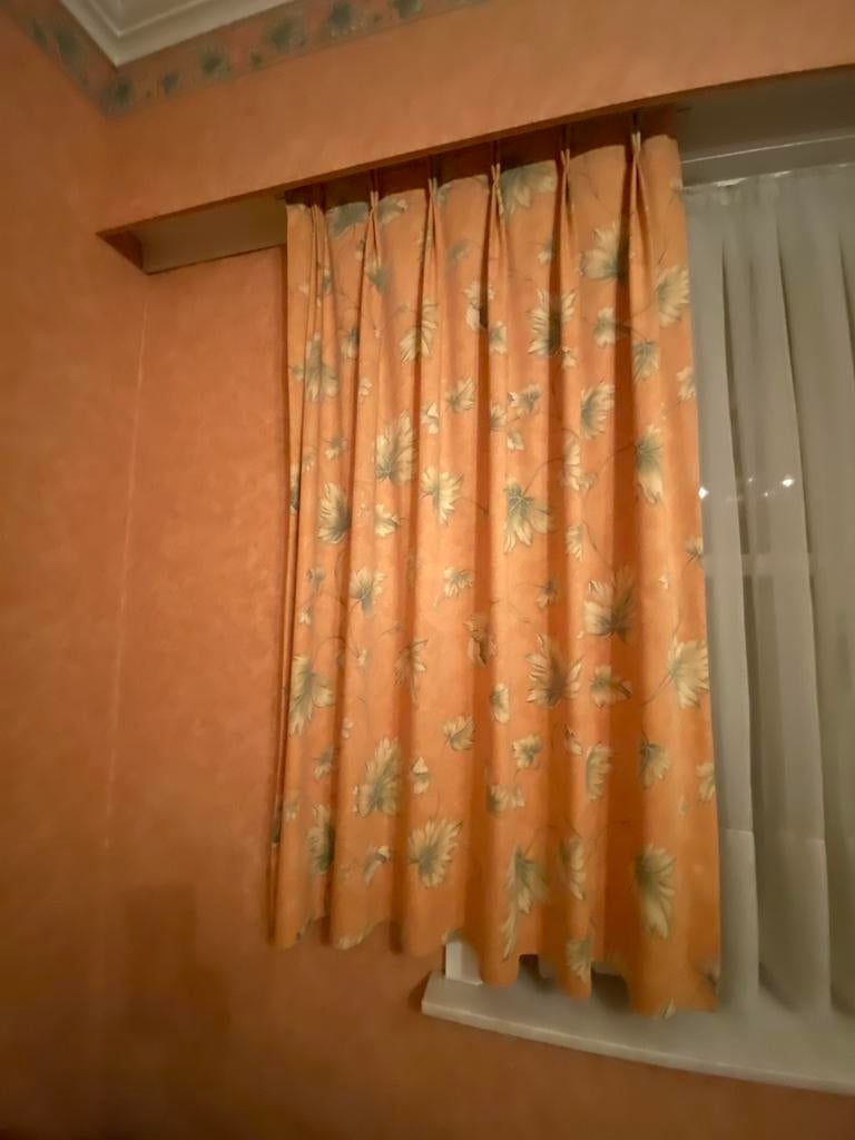 ‼️ WARMTEBESPAREND ‼️ MOOIE OVERGORDIJNEN GORDIJNEN, Huis en Inrichting, Stoffering | Gordijnen en Lamellen, Zo goed als nieuw